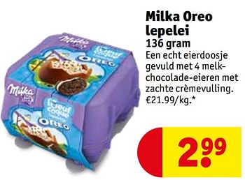 Promoties Milka oreo lepelei - Milka - Geldig van 02/03/2021 tot 07/03/2021 bij Kruidvat