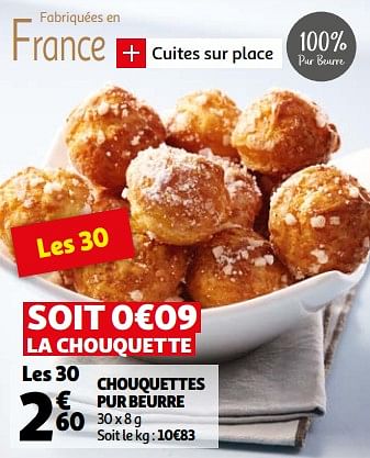 Promotions Chouquettes pur beurre - Produit Maison - Auchan Ronq - Valide de 03/03/2021 à 09/03/2021 chez Auchan Ronq