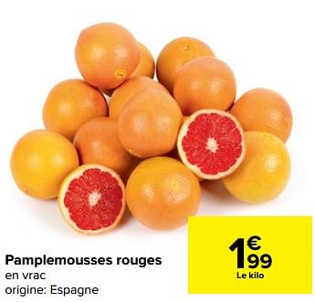 Promotions Pamplemousses rouges - Produit maison - Carrefour  - Valide de 03/03/2021 à 08/03/2021 chez Carrefour