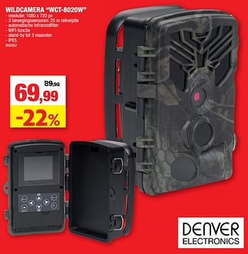 Promoties Denver electronics wildcamera wct-8020w - Denver Electronics - Geldig van 03/03/2021 tot 07/03/2021 bij Hubo