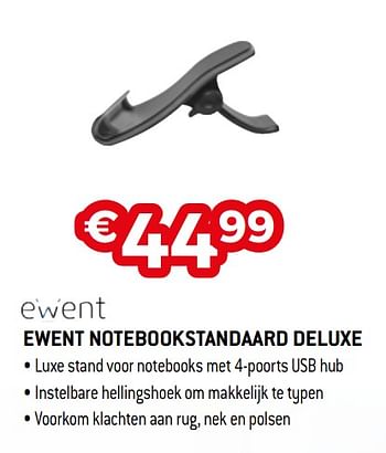Promotions Ewent notebookstandaard deluxe - Ewent - Valide de 01/03/2021 à 31/03/2021 chez Exellent