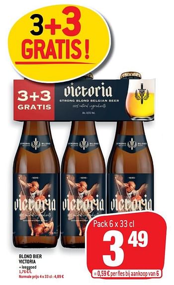 Promoties Blond bier victoria - Victoria - Geldig van 03/03/2021 tot 16/03/2021 bij Match