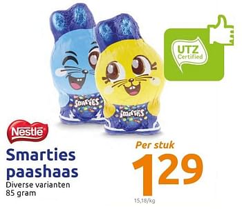 Promoties Smarties paashaas - Nestlé - Geldig van 03/03/2021 tot 09/03/2021 bij Action