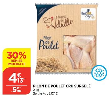Promotions Pilon de poulet cru surgelé - Produit Maison - Atac - Valide de 03/03/2021 à 08/03/2021 chez Atac