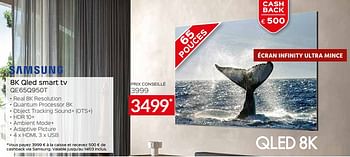 Promotions Samsung 8k qled smart tv qe65q950t - Samsung - Valide de 01/03/2021 à 31/03/2021 chez Selexion