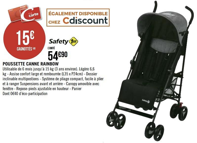 Poussette cheap geant casino