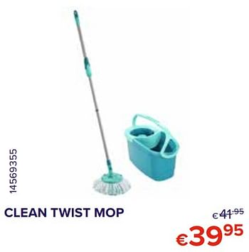 Promoties Clean twist mop - Leifheit - Geldig van 01/03/2021 tot 30/03/2021 bij Euro Shop