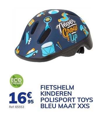 Promotions Fietshelm kinderen polisport toys bleu maat xxs - Polisport - Valide de 04/03/2021 à 24/08/2021 chez Auto 5