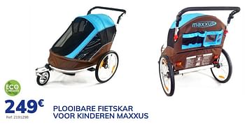 Promotions Plooibare fietskar voor kinderen maxxus - Maxxus - Valide de 04/03/2021 à 24/08/2021 chez Auto 5