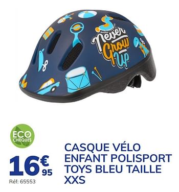 Promotions Casque vélo enfant polisport toys bleu taille xxs - Polisport - Valide de 04/03/2021 à 24/08/2021 chez Auto 5