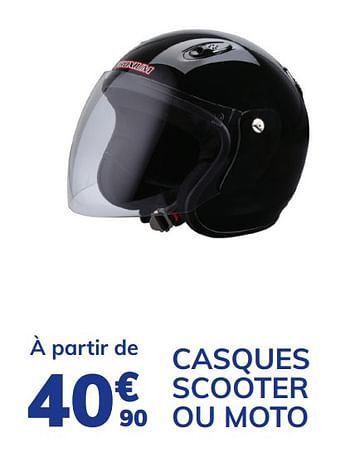 Promotions Casques scooter ou moto - Produit maison - Auto 5  - Valide de 04/03/2021 à 24/08/2021 chez Auto 5