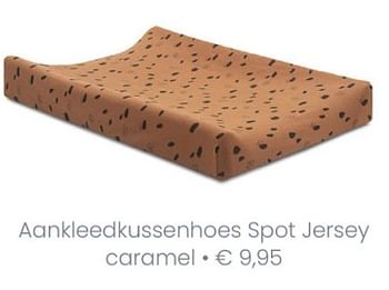Promoties Aankleedkussenhoes spot jersey caramel - Jollein - Geldig van 07/03/2021 tot 13/03/2021 bij Baby & Tiener Megastore