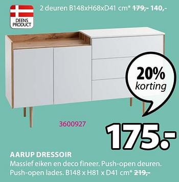 Promoties Aarup dressoir - Huismerk - Jysk - Geldig van 01/03/2021 tot 14/03/2021 bij Jysk