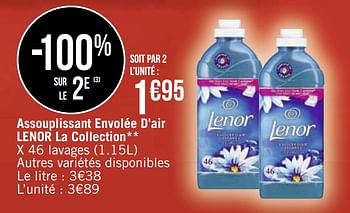 Promotions Assouplissant envolée d`air lenor la collection - Lenor - Valide de 08/03/2021 à 21/03/2021 chez Géant Casino