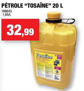 Combustible liquide pour poêle à pétrole Tosaïne Plus 20L