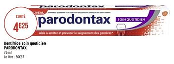 Promotions Dentifrice soin quotidien parodontax - Parodontax - Valide de 08/03/2021 à 21/03/2021 chez Géant Casino