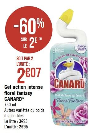 Promotions Gel action intense floral fantasy canard - Canard WC - Valide de 08/03/2021 à 21/03/2021 chez Géant Casino