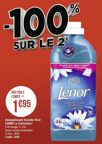 Promotions Assouplissant envolée d`air lenor la collection - Lenor - Valide de 08/03/2021 à 21/03/2021 chez Géant Casino