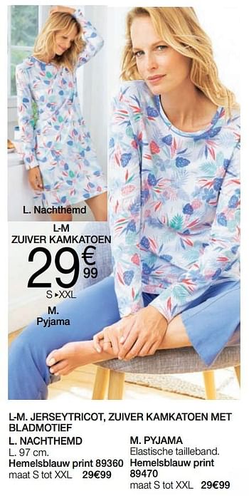 Promoties Nachthemd - Huismerk - Damart - Geldig van 01/03/2021 tot 15/06/2021 bij Damart