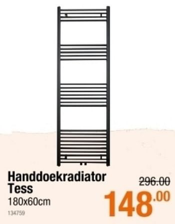 Promoties Handdoekradiator tess - Huismerk - Cevo - Geldig van 04/03/2021 tot 24/03/2021 bij Cevo Market