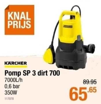Promoties Kärcher pomp sp 3 dirt 7000 - Kärcher - Geldig van 04/03/2021 tot 24/03/2021 bij Cevo Market