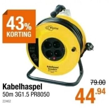Promoties Kabelhaspel 3g1.5 pr8050 - Profile - Geldig van 04/03/2021 tot 24/03/2021 bij Cevo Market