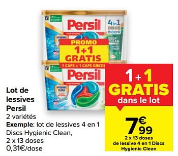 Promotions Lot de lessives persil - Persil - Valide de 10/03/2021 à 22/03/2021 chez Carrefour