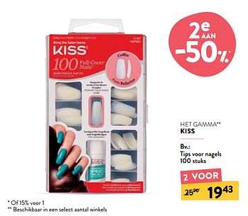 Promoties Tips voor nagels - Kiss - Geldig van 10/03/2021 tot 23/03/2021 bij DI