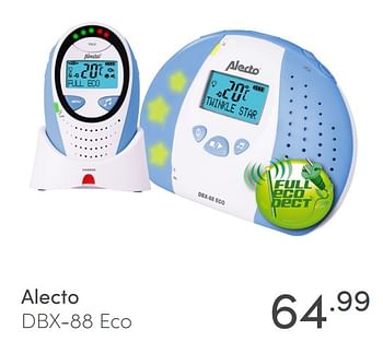 Promotions Alecto dbx-88 eco - Alecto - Valide de 14/03/2021 à 20/03/2021 chez Baby & Tiener Megastore