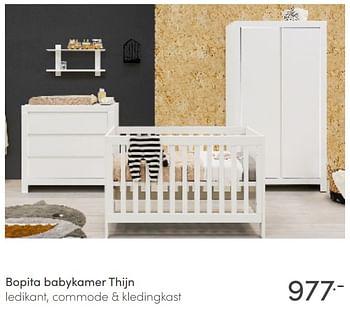 Promoties Bopita babykamer thijn - Bopita - Geldig van 14/03/2021 tot 20/03/2021 bij Baby & Tiener Megastore