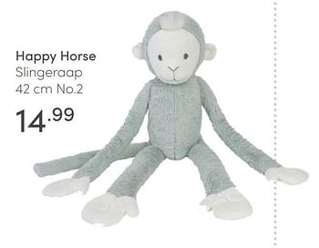 Promoties Happy horse slingeraap - Happy Horse - Geldig van 14/03/2021 tot 20/03/2021 bij Baby & Tiener Megastore