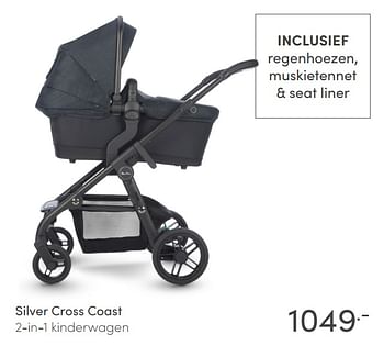 Promoties Silver cross coast 2-in-1 kinderwagen - Silver Cross - Geldig van 14/03/2021 tot 20/03/2021 bij Baby & Tiener Megastore