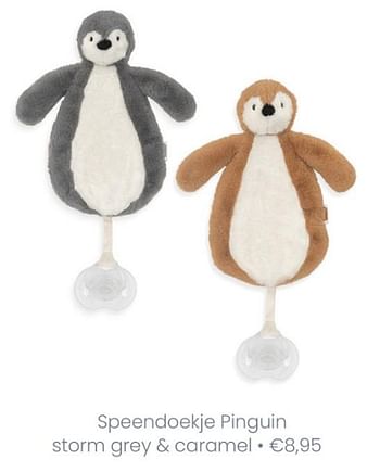 Promoties Speendoekje pinguin - Jollein - Geldig van 14/03/2021 tot 20/03/2021 bij Baby & Tiener Megastore