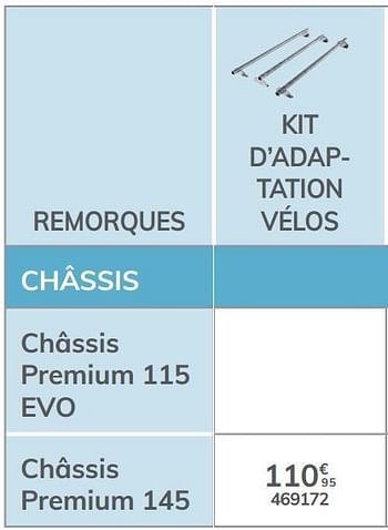 Promotions Kit d`adaptation vélos châssis premium 145 - Norauto - Valide de 04/03/2021 à 31/12/2021 chez Auto 5