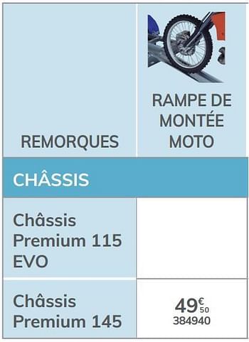 Promotions Rampe de montée moto châssis premium 145 - Norauto - Valide de 04/03/2021 à 31/12/2021 chez Auto 5