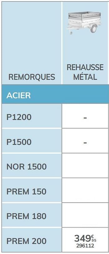Promotions Rehausse métal prem 200 - Norauto - Valide de 04/03/2021 à 31/12/2021 chez Auto 5
