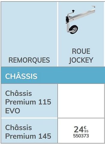 Promotions Roue jockey châssis premium 145 - Norauto - Valide de 04/03/2021 à 31/12/2021 chez Auto 5