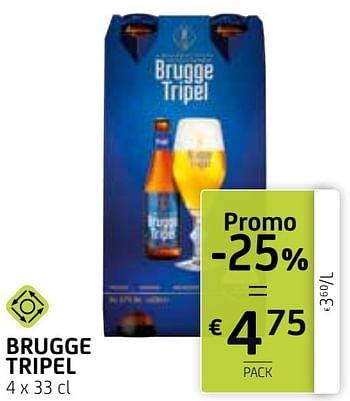 Promoties Brugge tripel - Brugge Tripel - Geldig van 12/03/2021 tot 25/03/2021 bij BelBev