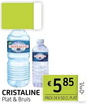 Promoties Cristaline plat + bruis - Cristaline - Geldig van 12/03/2021 tot 25/03/2021 bij BelBev