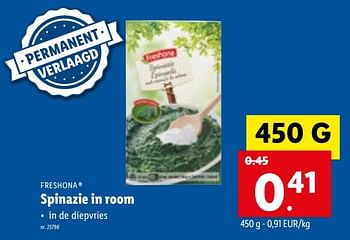 Freshona Spinazie In Room Promotie Bij Lidl