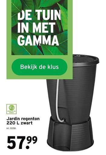 Promoties Jardin regenton - Huismerk - Gamma - Geldig van 08/03/2021 tot 31/05/2021 bij Gamma