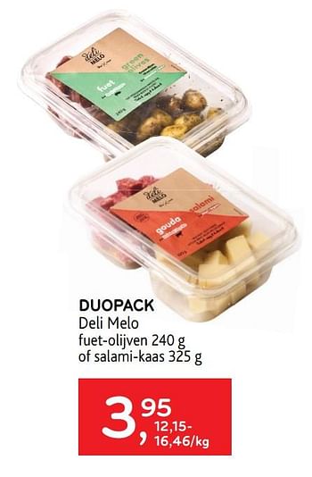 Promoties Duopack deli melo - Déli Mélo - Geldig van 24/03/2021 tot 06/04/2021 bij Alvo