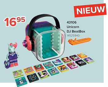 Promoties 43106 unicorn dj beatbox - Lego - Geldig van 18/03/2021 tot 18/04/2021 bij Euro Shop