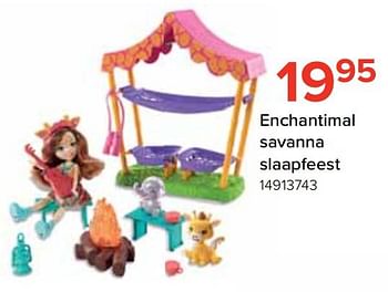 Promoties Enchantimal savanna slaapfeest - Enchantimals  - Geldig van 18/03/2021 tot 18/04/2021 bij Euro Shop
