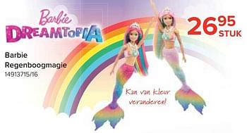 Promoties Barbie regenboogmagie - Mattel - Geldig van 18/03/2021 tot 18/04/2021 bij Euro Shop