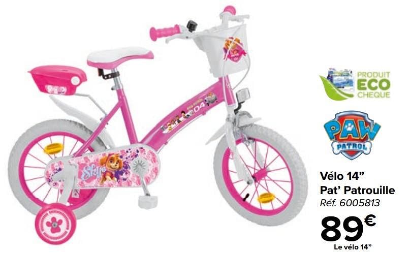 Velo pat patrouille 2025 14 pouces carrefour