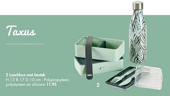 Promoties Lunchbox met bestek - Huismerk - Casa - Geldig van 15/03/2021 tot 02/05/2021 bij Casa