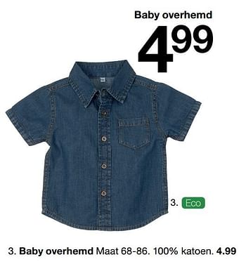 Promoties Baby overhemd - Huismerk - Zeeman  - Geldig van 20/03/2021 tot 26/03/2021 bij Zeeman
