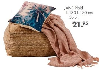 Promotions Jane plaid - Produit maison - Casa - Valide de 15/03/2021 à 02/05/2021 chez Casa