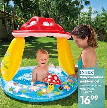 Promoties Babyzwembad paddenstoel - Intex - Geldig van 17/03/2021 tot 27/04/2021 bij Fun